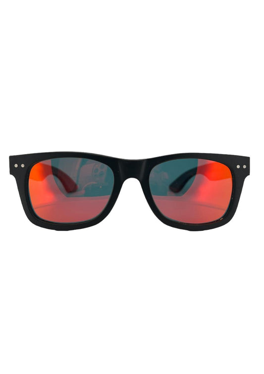 Limited Eyewood Dream - Black - Wayfarer - Red Mirror Lenses-1